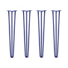 DIY Hairpin Legs Hairpin Legs 34" / Midnight Blue (Navy) / 1/2" Hairpin Legs Set of 4, 3-Rod Design - Midnight Blue (Navy) Powder Coated Finish