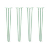 DIY Hairpin Legs Hairpin Legs 34" / Mint / 1/2" Hairpin Legs Set of 4, 3-Rod Design - Mint Powder Coated Finish