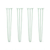 DIY Hairpin Legs Hairpin Legs 34" / Mint / 3/8" Hairpin Legs Set of 4, 3-Rod Design - Mint Powder Coated Finish