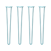 DIY Hairpin Legs Hairpin Legs 34" / Teal / 3/8" Hairpin Legs Set of 4, 2-Rod Design - Teal Powder Coated Finish