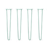 DIY Hairpin Legs Hairpin Legs 34" / Turquoise / 1/2" Hairpin Legs Set of 4, 2-Rod Design - Turquoise Powder Coated Finish