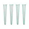 DIY Hairpin Legs Hairpin Legs 34" / Turquoise / 1/2" Hairpin Legs Set of 4, 3-Rod Design - Turquoise Powder Coated Finish