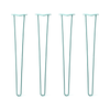 DIY Hairpin Legs Hairpin Legs 34" / Turquoise / 3/8" Hairpin Legs Set of 4, 2-Rod Design - Turquoise Powder Coated Finish