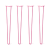 DIY Hairpin Legs Hairpin Legs 35" / Fuchsia / 3/8" Hairpin Legs Set of 4, 2-Rod Design - Fuchsia Powder Coated Finish