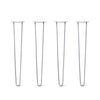 DIY Hairpin Legs Hairpin Legs 35" / Grey / 1/2" Hairpin Legs Set of 4, 2-Rod Design - Grey Powder Coated Finish