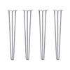 DIY Hairpin Legs Hairpin Legs 35" / Grey / 1/2" Hairpin Legs Set of 4, 3-Rod Design - Grey Powder Coated Finish