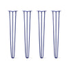 DIY Hairpin Legs Hairpin Legs 35" / Midnight Blue (Navy) / 3/8" Hairpin Legs Set of 4, 3-Rod Design - Midnight Blue (Navy) Powder Coated Finish