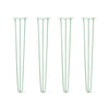 DIY Hairpin Legs Hairpin Legs 35" / Mint / 3/8" Hairpin Legs Set of 4, 3-Rod Design - Mint Powder Coated Finish