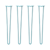 DIY Hairpin Legs Hairpin Legs 35" / Teal / 3/8" Hairpin Legs Set of 4, 2-Rod Design - Teal Powder Coated Finish