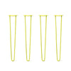 DIY Hairpin Legs Hairpin Legs 35" / Yellow / 1/2" Hairpin Legs Set of 4, 2-Rod Design - Yellow Powder Coated Finish