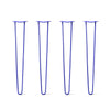 DIY Hairpin Legs Hairpin Legs 36" / Blue / 1/2" Hairpin Legs Set of 4, 2-Rod Design - Blue Powder Coated Finish