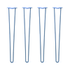 DIY Hairpin Legs Hairpin Legs 36" / Blue / 3/8" Hairpin Legs Set of 4, 2-Rod Design - Blue Powder Coated Finish