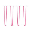 DIY Hairpin Legs Hairpin Legs 36" / Fuchsia / 1/2" Hairpin Legs Set of 4, 2-Rod Design - Fuchsia Powder Coated Finish
