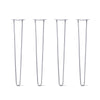 DIY Hairpin Legs Hairpin Legs 36" / Grey / 1/2" Hairpin Legs Set of 4, 2-Rod Design - Grey Powder Coated Finish
