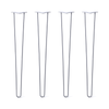 DIY Hairpin Legs Hairpin Legs 36" / Grey / 3/8" Hairpin Legs Set of 4, 2-Rod Design - Grey Powder Coated Finish