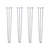 DIY Hairpin Legs Hairpin Legs 36" / Grey / 3/8" Hairpin Legs Set of 4, 3-Rod Design - Grey Powder Coated Finish