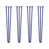 DIY Hairpin Legs Hairpin Legs 36" / Midnight Blue (Navy) / 1/2" Hairpin Legs Set of 4, 3-Rod Design - Midnight Blue (Navy) Powder Coated Finish