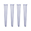 DIY Hairpin Legs Hairpin Legs 36" / Midnight Blue (Navy) / 3/8" Hairpin Legs Set of 4, 3-Rod Design - Midnight Blue (Navy) Powder Coated Finish