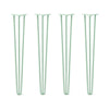 DIY Hairpin Legs Hairpin Legs 36" / Mint / 1/2" Hairpin Legs Set of 4, 3-Rod Design - Mint Powder Coated Finish