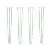 DIY Hairpin Legs Hairpin Legs 36" / Mint / 3/8" Hairpin Legs Set of 4, 3-Rod Design - Mint Powder Coated Finish
