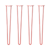 DIY Hairpin Legs Hairpin Legs 36" / Orange / Red / 3/8" Hairpin Legs Set of 4, 2-Rod Design - Orange-Red Powder Coated Finish