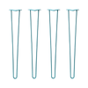 DIY Hairpin Legs Hairpin Legs 36" / Teal / 3/8" Hairpin Legs Set of 4, 2-Rod Design - Teal Powder Coated Finish
