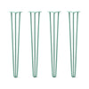 DIY Hairpin Legs Hairpin Legs 36" / Turquoise / 1/2" Hairpin Legs Set of 4, 3-Rod Design - Turquoise Powder Coated Finish