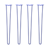 DIY Hairpin Legs Hairpin Legs 37" / Blue / 3/8" Hairpin Legs Set of 4, 2-Rod Design - Blue Powder Coated Finish