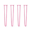 DIY Hairpin Legs Hairpin Legs 37" / Fuchsia / 1/2" Hairpin Legs Set of 4, 2-Rod Design - Fuchsia Powder Coated Finish