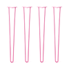 DIY Hairpin Legs Hairpin Legs 37" / Fuchsia / 3/8" Hairpin Legs Set of 4, 2-Rod Design - Fuchsia Powder Coated Finish