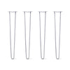 DIY Hairpin Legs Hairpin Legs 37" / Grey / 1/2" Hairpin Legs Set of 4, 2-Rod Design - Grey Powder Coated Finish