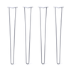 Hairpin Legs Set of 4, 2-Rod Design - Grey Powder Coated Finish