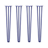 DIY Hairpin Legs Hairpin Legs 37" / Midnight Blue (Navy) / 1/2" Hairpin Legs Set of 4, 3-Rod Design - Midnight Blue (Navy) Powder Coated Finish
