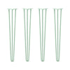DIY Hairpin Legs Hairpin Legs 37" / Mint / 1/2" Hairpin Legs Set of 4, 3-Rod Design - Mint Powder Coated Finish