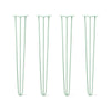 DIY Hairpin Legs Hairpin Legs 37" / Mint / 3/8" Hairpin Legs Set of 4, 3-Rod Design - Mint Powder Coated Finish