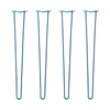 Hairpin Legs Set of 4, 2-Rod Design - Teal Powder Coated Finish