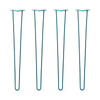 DIY Hairpin Legs Hairpin Legs 37" / Teal / 3/8" Hairpin Legs Set of 4, 2-Rod Design - Teal Powder Coated Finish