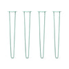 DIY Hairpin Legs Hairpin Legs 37" / Turquoise / 1/2" Hairpin Legs Set of 4, 2-Rod Design - Turquoise Powder Coated Finish