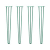 DIY Hairpin Legs Hairpin Legs 37" / Turquoise / 1/2" Hairpin Legs Set of 4, 3-Rod Design - Turquoise Powder Coated Finish
