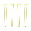 DIY Hairpin Legs Hairpin Legs 37" / Yellow / 3/8" Hairpin Legs Set of 4, 2-Rod Design - Yellow Powder Coated Finish
