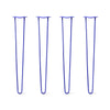 DIY Hairpin Legs Hairpin Legs 38" / Blue / 1/2" Hairpin Legs Set of 4, 2-Rod Design - Blue Powder Coated Finish