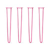 DIY Hairpin Legs Hairpin Legs 38" / Fuchsia / 1/2" Hairpin Legs Set of 4, 2-Rod Design - Fuchsia Powder Coated Finish