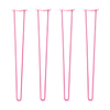 DIY Hairpin Legs Hairpin Legs 38" / Fuchsia / 3/8" Hairpin Legs Set of 4, 2-Rod Design - Fuchsia Powder Coated Finish