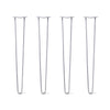 DIY Hairpin Legs Hairpin Legs 38" / Grey / 1/2" Hairpin Legs Set of 4, 2-Rod Design - Grey Powder Coated Finish