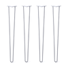 Hairpin Legs Set of 4, 2-Rod Design - Grey Powder Coated Finish