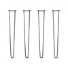 DIY Hairpin Legs Hairpin Legs 38" / Jet Black Satin / 1/2" Hairpin Legs Set of 4, 2-Rod Design - Jet Black Satin Powder Coated Finish