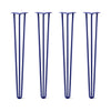 DIY Hairpin Legs Hairpin Legs 38" / Midnight Blue (Navy) / 1/2" Hairpin Legs Set of 4, 3-Rod Design - Midnight Blue (Navy) Powder Coated Finish