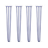 DIY Hairpin Legs Hairpin Legs 38" / Midnight Blue (Navy) / 3/8" Hairpin Legs Set of 4, 3-Rod Design - Midnight Blue (Navy) Powder Coated Finish