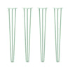 Hairpin Legs Set of 4, 3-Rod Design - Mint Powder Coated Finish