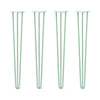 DIY Hairpin Legs Hairpin Legs 38" / Mint / 1/2" Hairpin Legs Set of 4, 3-Rod Design - Mint Powder Coated Finish